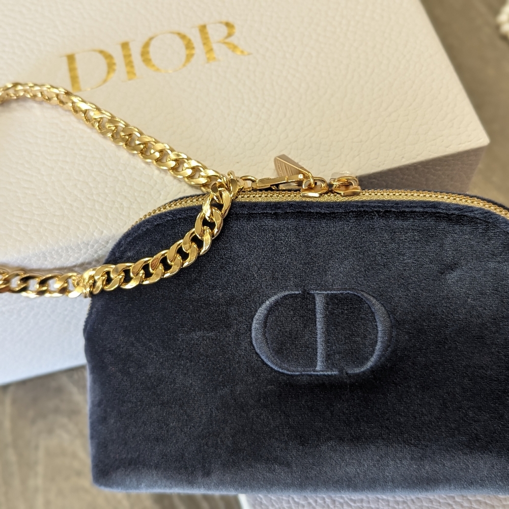 Dior Blue Velvet with Gold